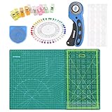 Accesorio Parcial - Cuchilla de repuesto SKS-7, 45 mm, adecuado para cortar papel, película, tela;40 piezas de cuentas de vidrio, 8 colores diferentes, para ropa, trazado, sastrería, pruebas, dibujo, colocación precortada