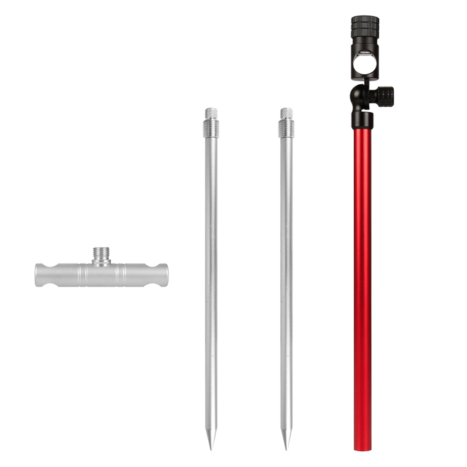 Uchwyt na wędkę wędkarską z zaworem szybkoprętowym Uchwyt na pistolet pistoletowy Stop Aluminium Plug-in Ground Duża Królewska bateria wędkarska Uchwyt na wędkę ( Kolor: czerwony)
