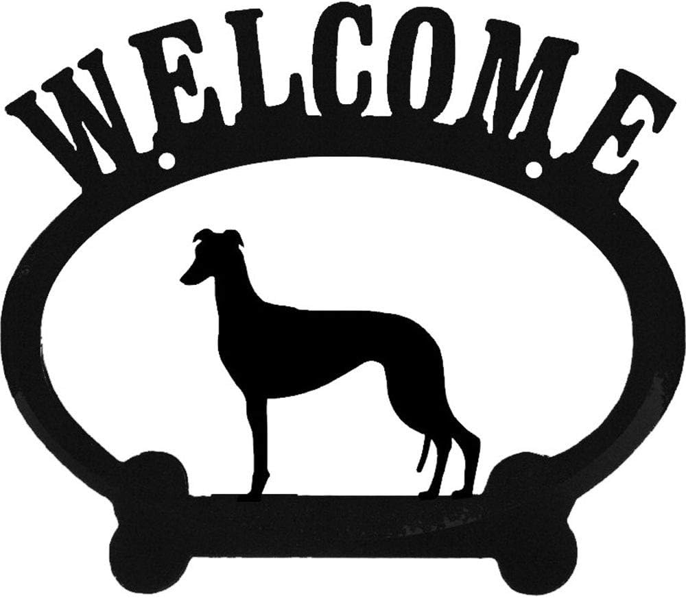 Sweeney Ridge Greyhound Metal Welcome Sign