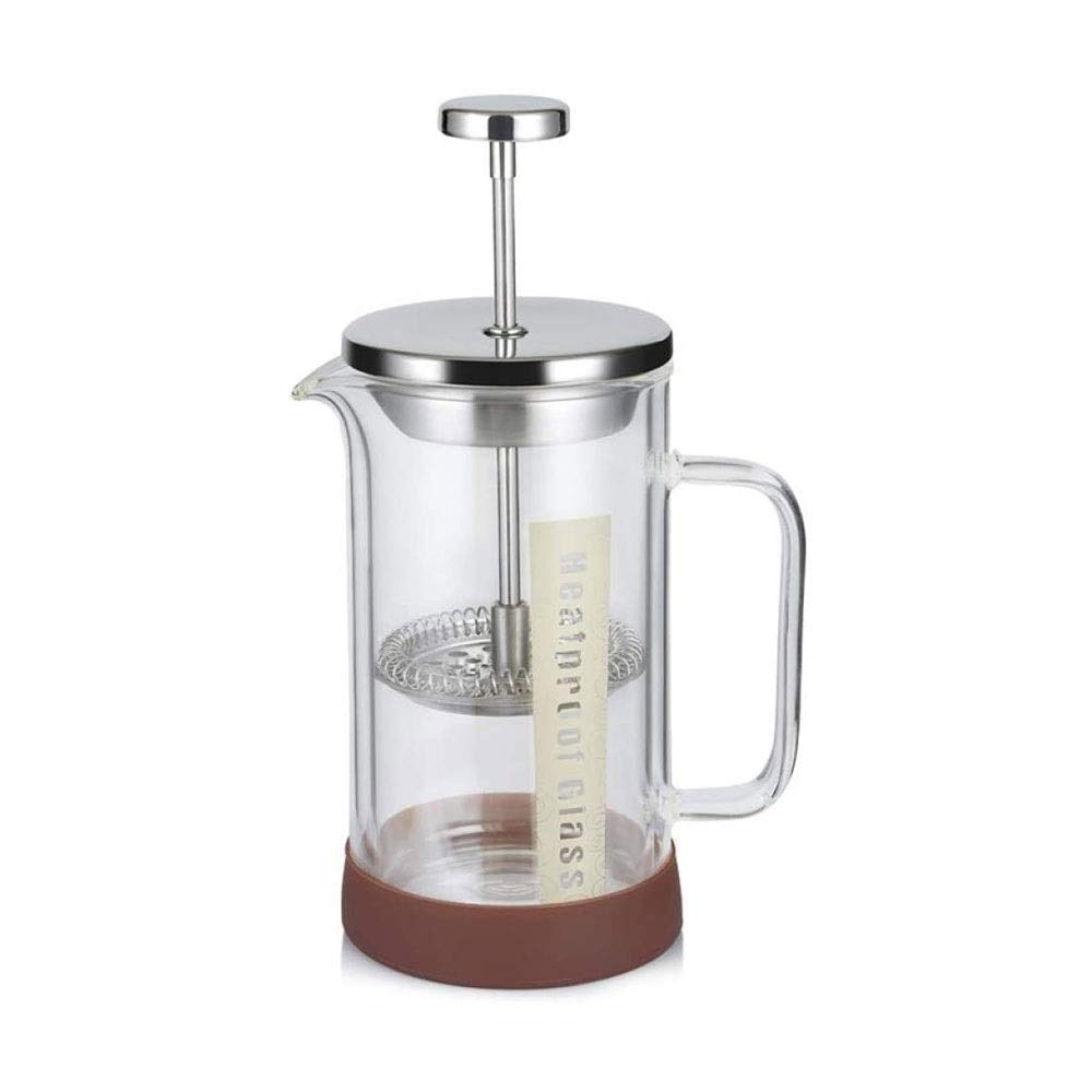 Cafetera: Acero Inoxidable y Vidrio, Prensa de café francés, Pared Doble aislada de borosilicato de borosilicato, Prensa de café. (Size : 350ML)