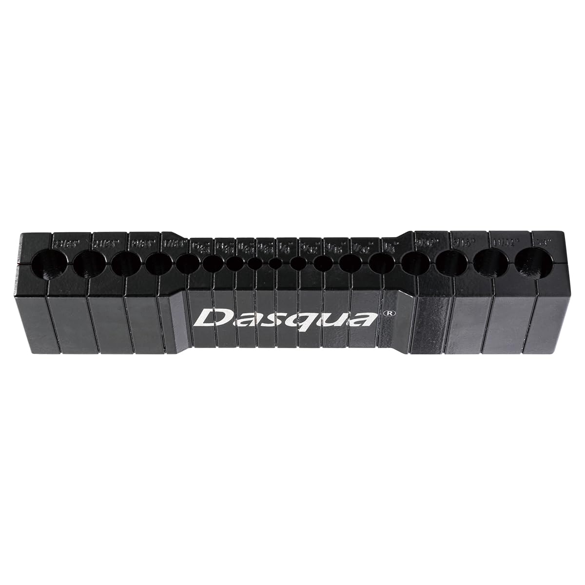 Dasqua 1804-6333 17 Hole Drill Guide, 1/8-3/8 x 64ths
