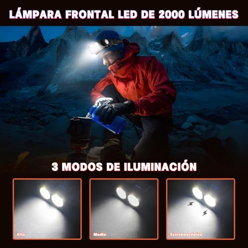 Lámpara tipo minero recargable 3 Imagen adicional