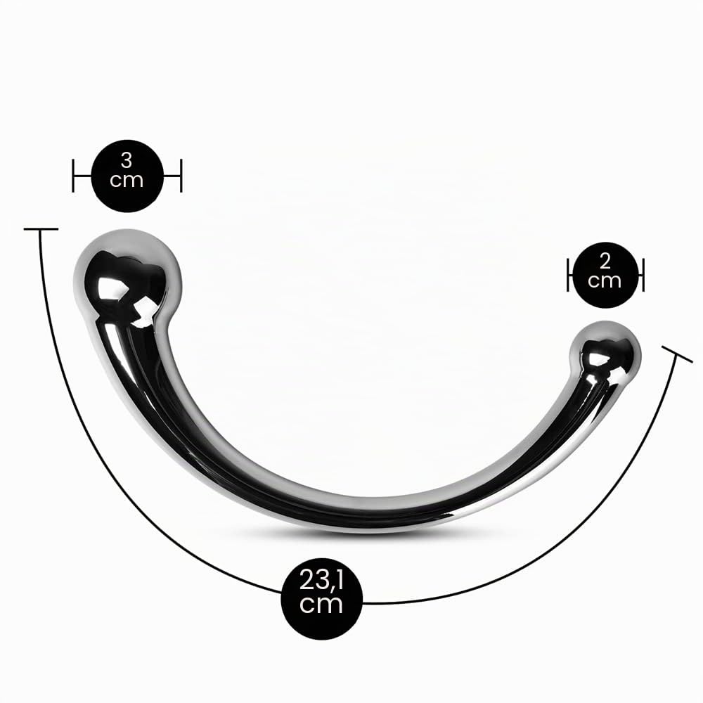 BeHorny Sonde en acier pour le jeu de la prostate et du point G, The Pure Wand