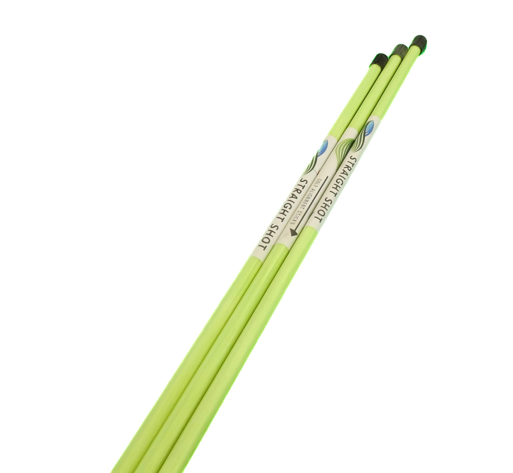 DISCOUNT SNOWSTAKES .COM Premium Hy Viz Yellow Golf Alignment Sticks - 48 inch Golf Training Aid for the Perfect Swing and Putting - Essential Golfing Accessories and Gadgets (3)