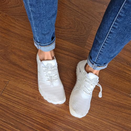 Image of L-RUN Barefoot Water Shoes Women Mens Aqua Sock Athletic Hiking Water Sports Shoes for Swim Beach Pool Sand Diving Walking