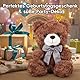 Teddybär, Teddybär Klein Kuscheltier für Kinder, Süßes Plüschtier Spielzeug für Jungen und Mädchen, Beste Braun Teddy Bear für Babyparty Deko, Geschenke für Geburtstag, Weihnachten, Valentinstag