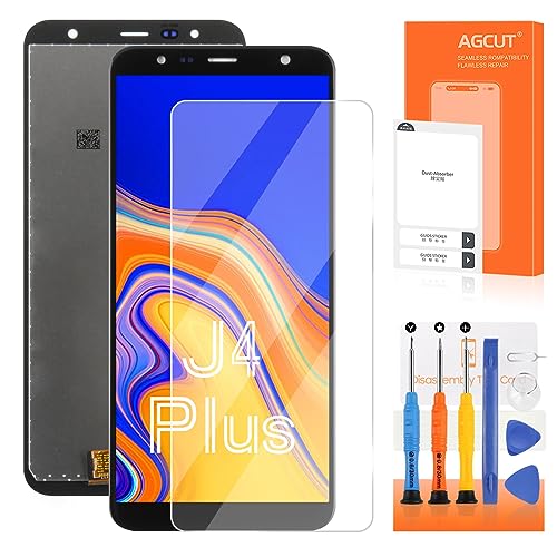 AGCUT For Samsung Galaxy J4 Plus Screen Replacement For Samsung J6 Plus LCD Display Digitizer Touch SM-J415G SM-j610G Replacement Screen SM-J610F SM-J415F Assembly Repair Part