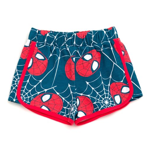 Image of Marvel Spider-Man Girls Cosplay Tank Top and French Terry Dolphin Shorts Outfit Set Toddler to Big Kid Sizes (2T - 14-16)