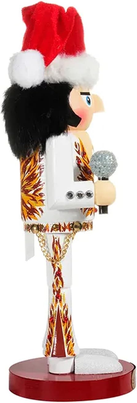 Kurt Adler 11-Inch Elvis® in Flame Suit Nutcracker