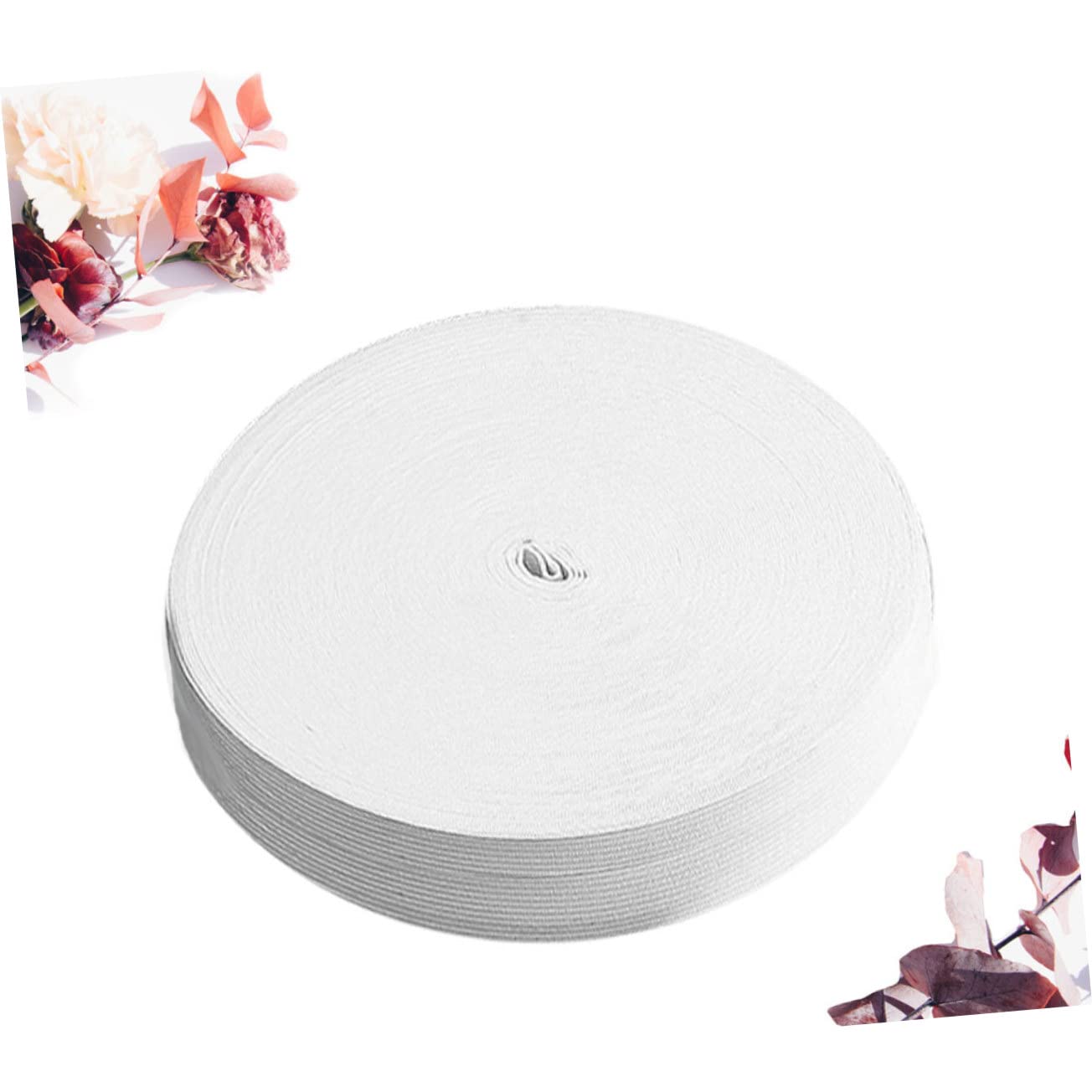 Elastico Piatto per Cucire Metri Bianco Elastici da Cucito per Vestiti Pantaloni Gonne Biancheria Intima e Progetti Fai da Te