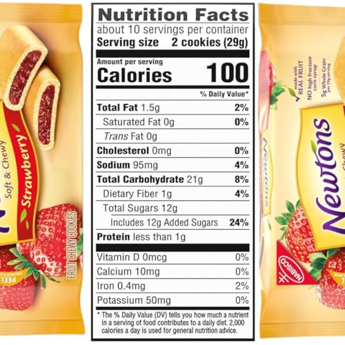 Newtons Soft & Fruit Chewy Strawberry Cookies 10 Oz (Pack Of 2) - Fig Newtons Cookies - Newtons Cookies Fig Fruit Chewy (Lyfno Trademark Spoon Included) - Image 5