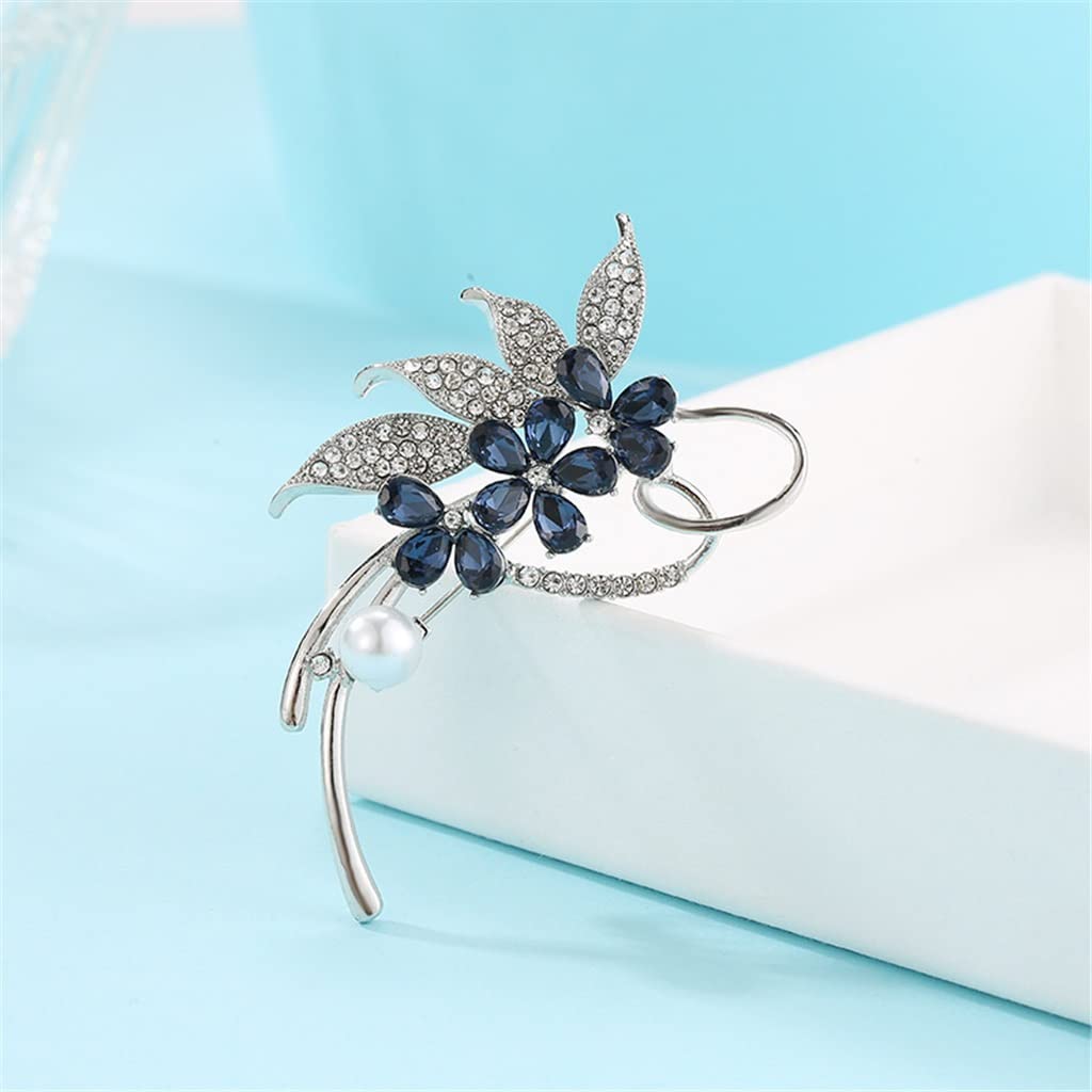 Blumenform Brosche Herbst und Winter Seidenschal Schnalle Damen Elegante Corsage