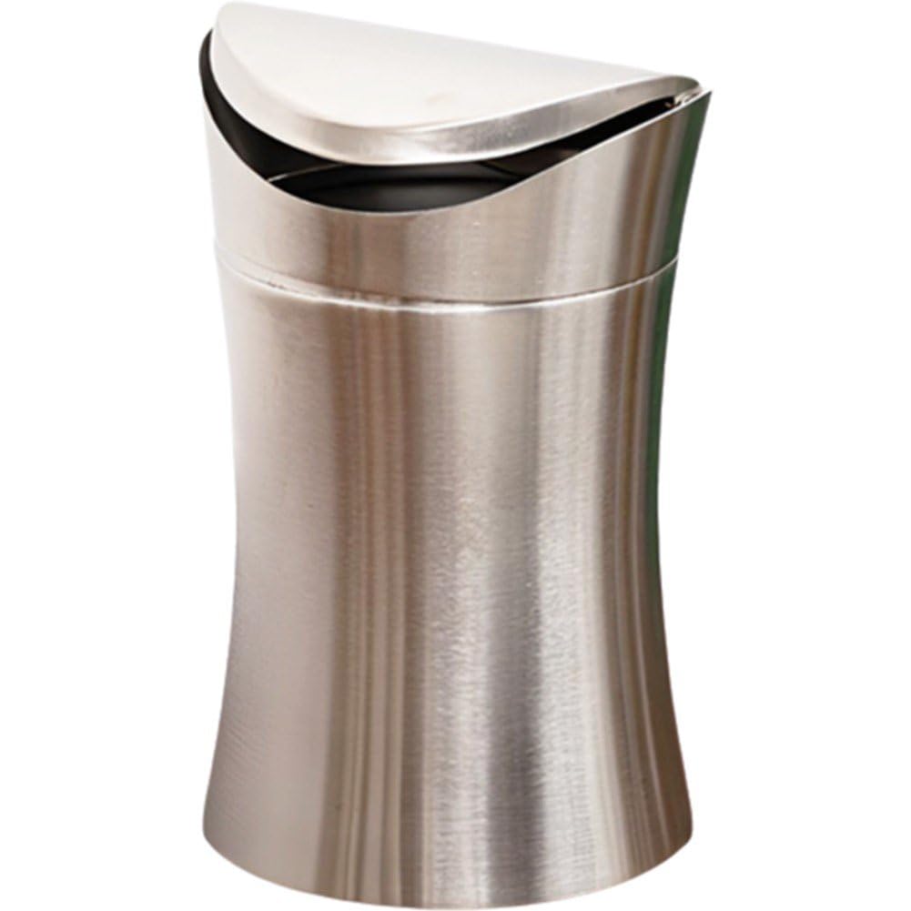 Petite poubelle en acier inoxydable pour bureau et armoire de cuisine
