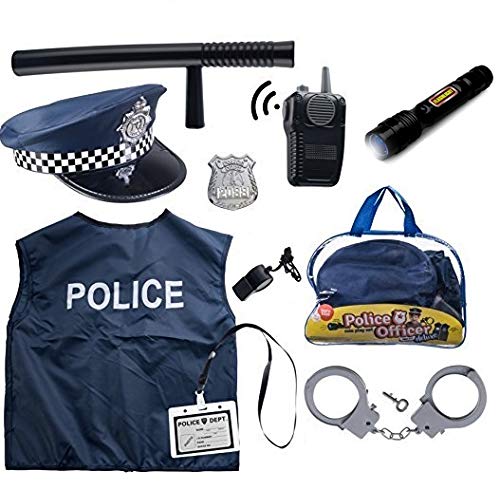 Born Toys, 11 Piezas de Disfraz de policía para niños con un...
