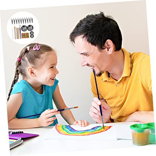 FAVOMOTO 6 Conjuntos Modelo Kit De Coloração Figura Modelo De Metal Conjunto De Cavalete Infantil Co