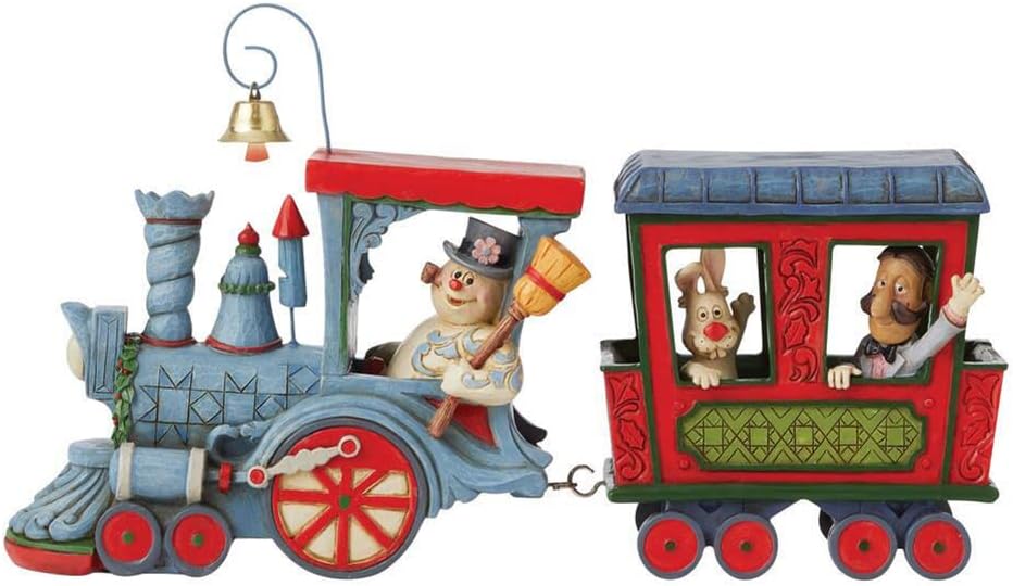 Enesco Jim Shore Frosty The Snowman and Friends in Train Figurine 6009108