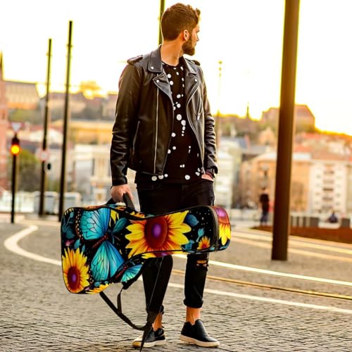JRHEJTFZ Housse pour guitare acoustique de 1,9 cm d’épaisseur – Imperméable – Durable et élégant – Motif tournesol, papillon et galaxie, Multicolore 5., 42.9×16.9×4.7 in, Motif imprimé tendance - Les Beatles, Paul McCartney, John Lennon, RIngo Starr, George Harrison JRHEJTFZ Housse pour guitare acoustique de 1,9 cm d'épaisseur - Imperméable - Durable et élégant - Motif tournesol, papillon et galaxie, Multicolore 5., 42.9x16.9x4.7 in, Motif imprimé tendance – Image 7