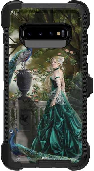 Skinit Decal Skin Compatible with OtterBox Defender Galaxy S10 - Officially Licensed Nene Thomas Woman with Peacocks by Nene Thomas Design