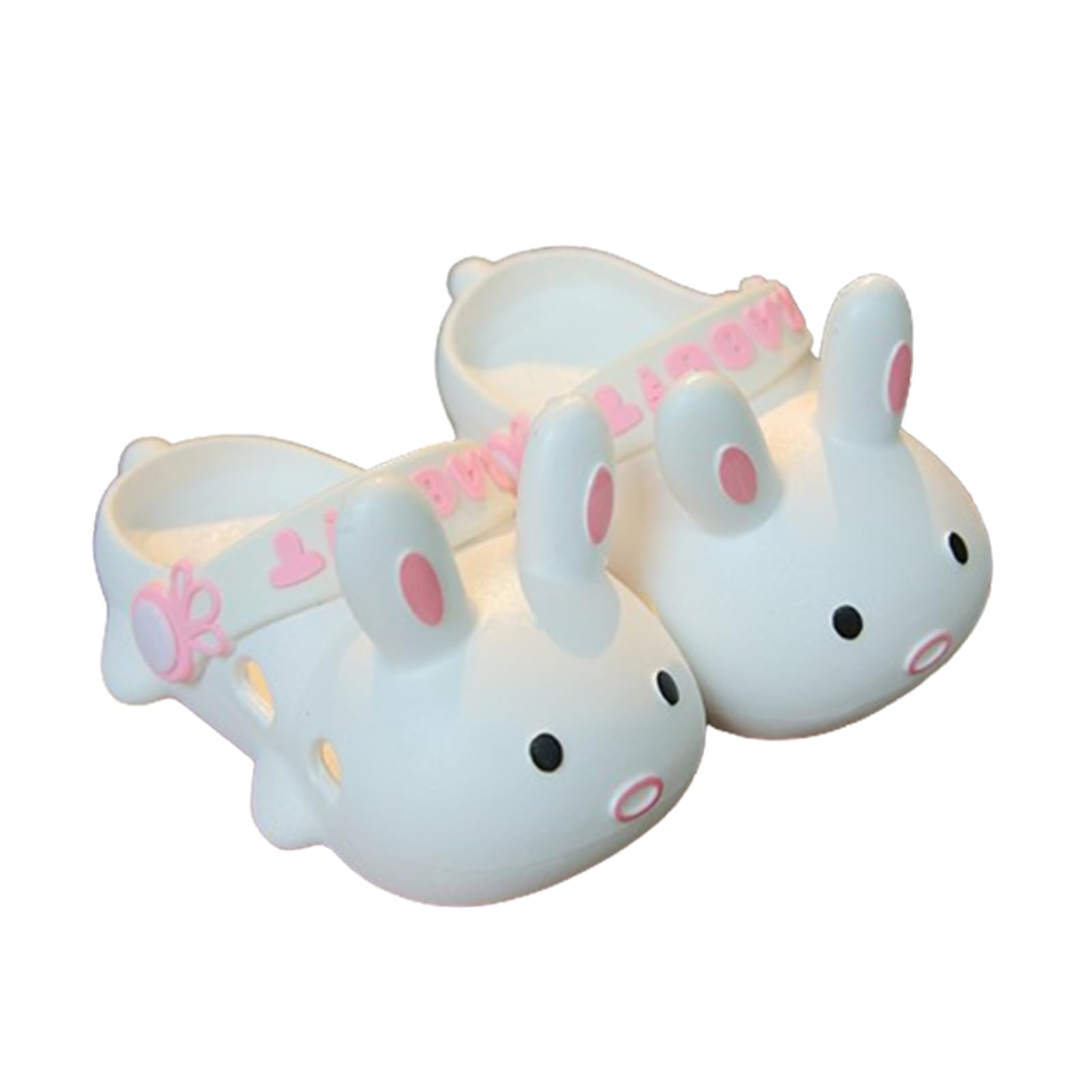 LXDZSWGS Bunny Rabbit Slides Slipper Unisex Child Boys & Girls Slide Sandals for Kids Flip Flops Comfy Shower Slippers Beach Garden Shoes(12-13(200mm)
