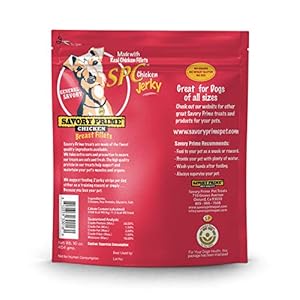 Savory Prime Rooster Jerky Deal with, 16-Ounce, All Breed Sizes, Mannequin: 30016
