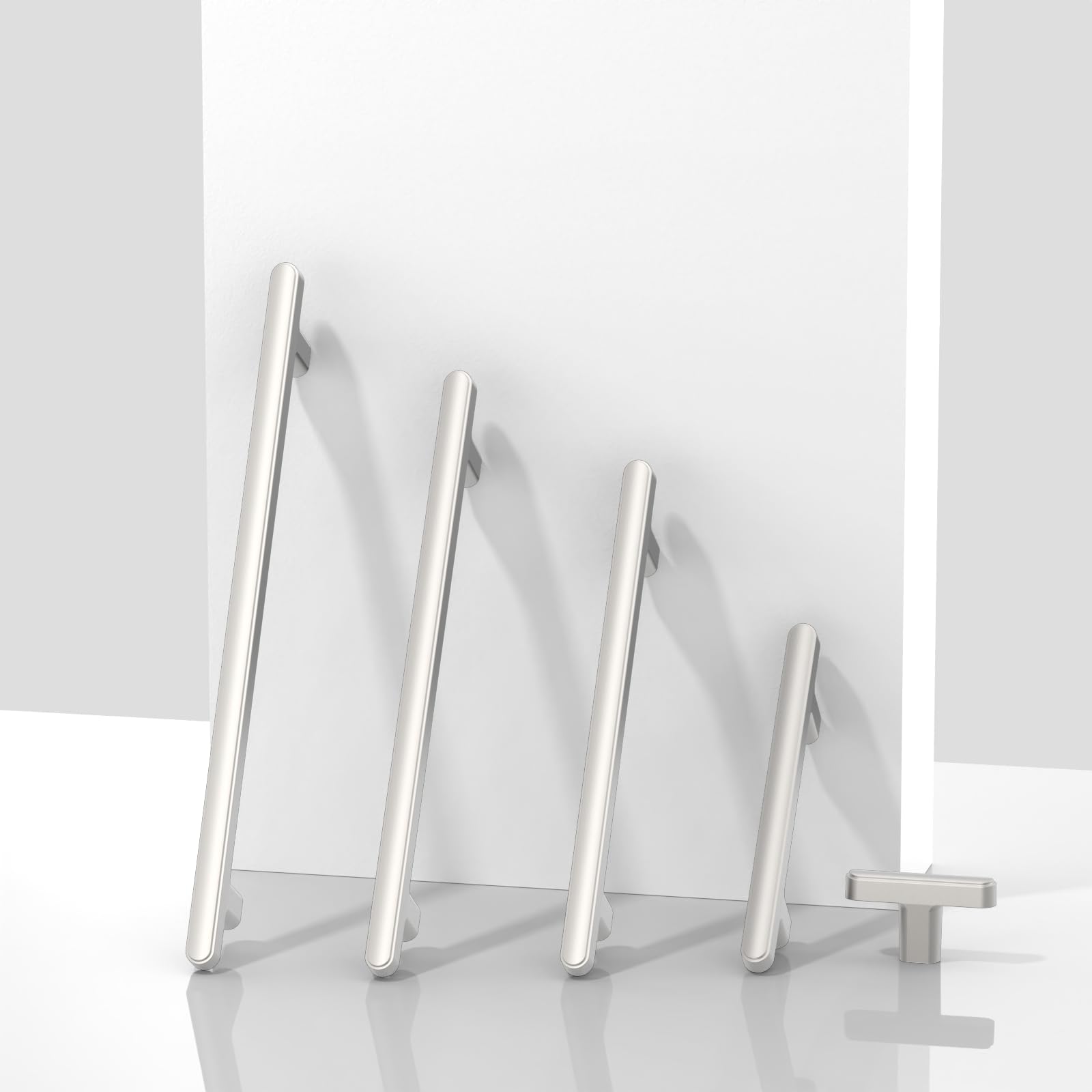 9BUILD Lot De 10 Boutons D'armoire De Cuisine En Nickel Satiné Brossé De 37 Mm, Boutons D'armoire, De Tiroir, De Commode, Boutons De Cuisine Pour Armoires