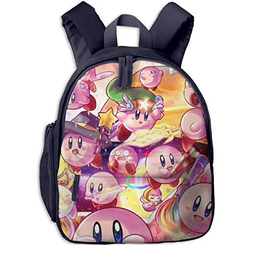 Dfdsf Kirby Cute Mochilas clásicas Unisex para Estudiantes Escolar para niños y niñas