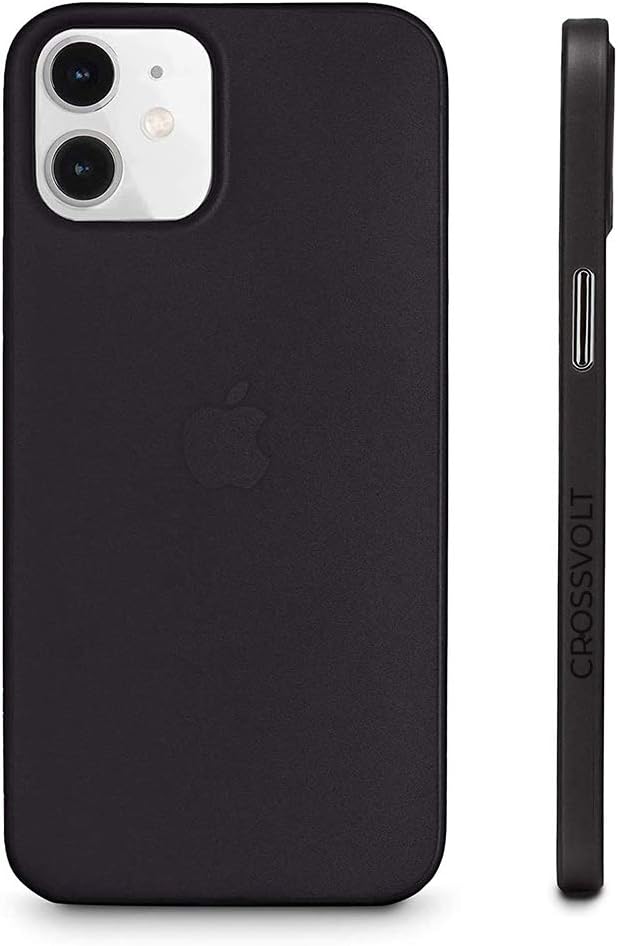 CROSSVOLT Back Cover for iphone 12 MINI(Plastic/Black)