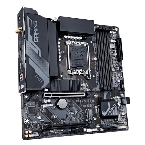 GIGABYTE B760M Gaming X AX Scheda madre - Supporta CPU Intel Core 14ª generazione, VRM a 8+1+1 fasi, fino a 7600 MHz DDR5, 2xPCIe 4.0 M.2, Wi-Fi 6E, LAN 2.5GbE, USB 3.2 Gen 2 - Scheda madre - Immagine 2