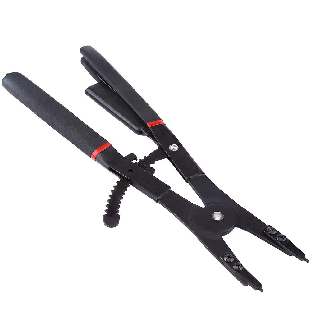 Alicates reemplazo para anillos elásticos, 16 "Universal Circlip Alicates reemplazo para anillos elásticos Juego de herramientas Anillo de retención con puntas de repuesto