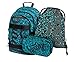 Baagl Schulrucksack Set Mädchen Jungen 3 Teilig, Schultasche ab 3. Klasse, Grundschule Ranzen mit Brustgurt, Ergonomischer Schulranzen (Skate Aquamarine)