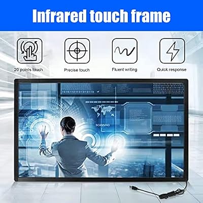 Enhance Your Interactive Experience with 50 Inch Multi-Touch Infrared Touch Overlay | USB Free Driver | HID Compatible - Ideal for IR Touch Screen Panel or Interactive Display - SpecialTouch