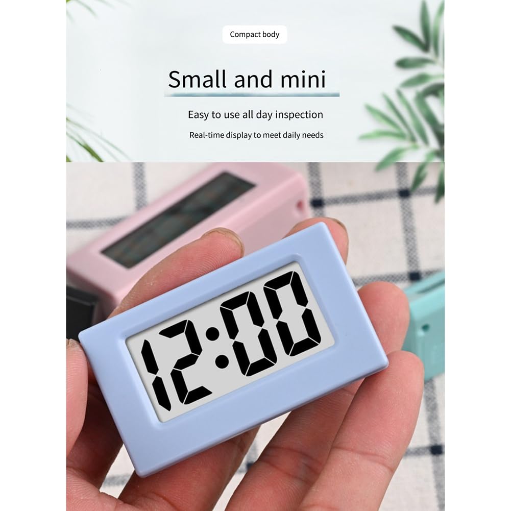 Losueeun Lectronic Mini horloge triangulaire à écran LED numérique Écran de table pour , le bureau, la table, la chambre à coucher, facile à utiliser, noir Losueeun Lectronic Mini horloge triangulaire à écran LED numérique Écran de table pour , le bureau, la table, la chambre à coucher, facile à utiliser, noir