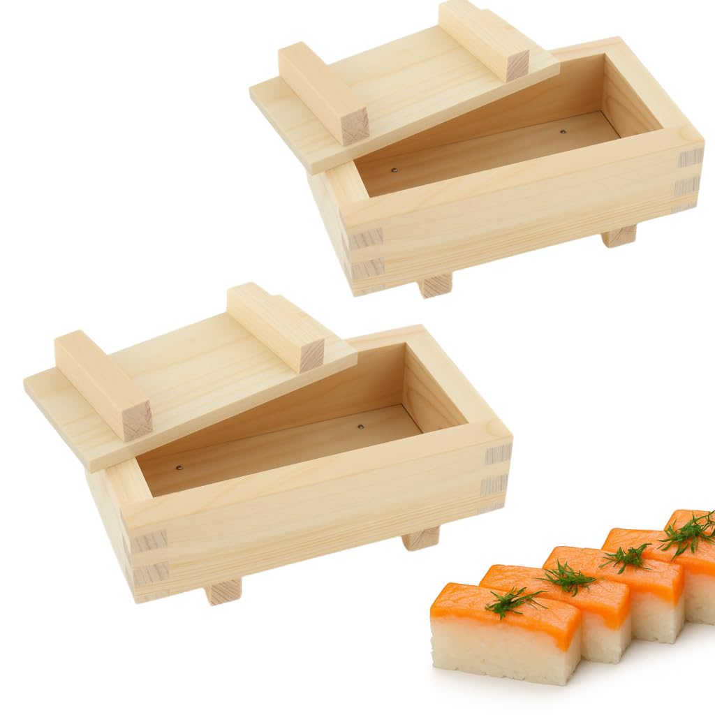 Amazon.com: JapanBargain, Wooden Rectangular Oshizushi Sushi Press