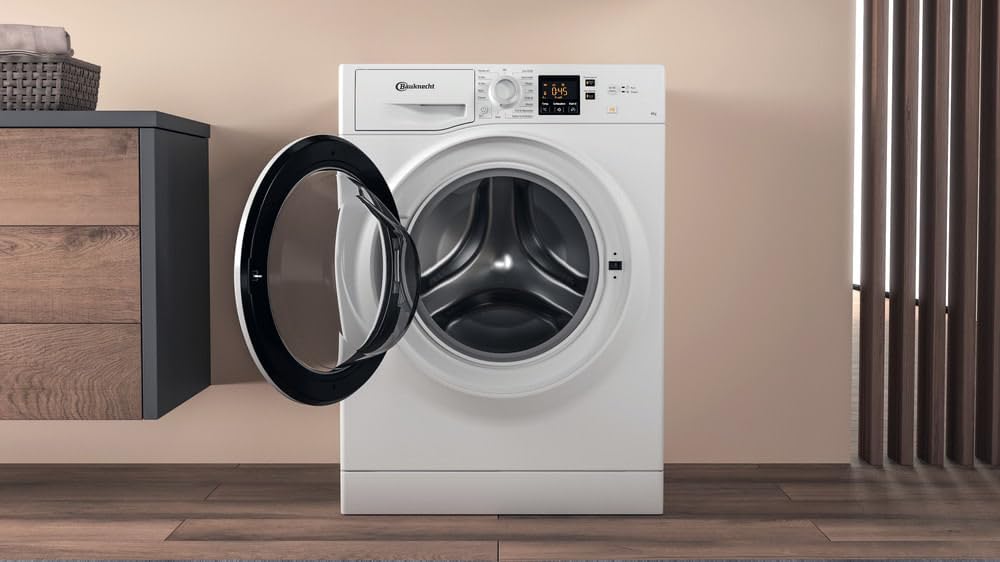 Bauknecht BPW 814 A Waschmaschine 8 kg 1400 U/min Frontlader Dampfprogramme Steam Hygiene Inverter-Motor Weiß