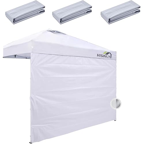 Canopy Sidewalls 10 * 10 ft 300D Sunwalls with Silver Coating UV Protection and Waterproof Oxford Cloth Suits Pop-up Tent/Instant Canopy/Commercial Canopy (Sidewall Only)