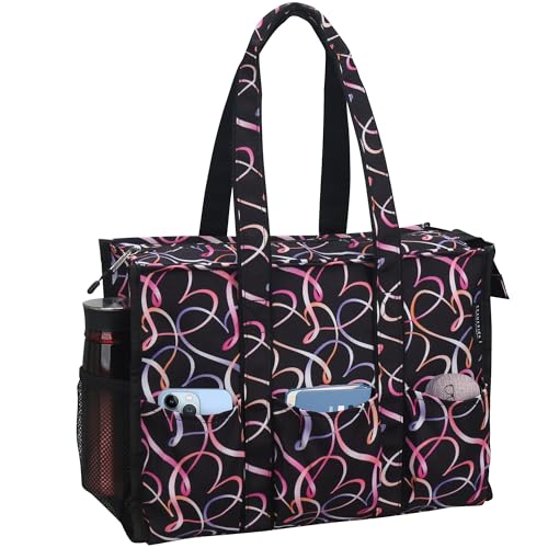 Image of Nurse Bags for Work Nursing Bag Multiple Pockets Waterproof Organizing Zip Top Clinical Bag for Nursing Students Home Health