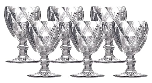 Jogo de Taça Diamante Clear 330ml Transparente