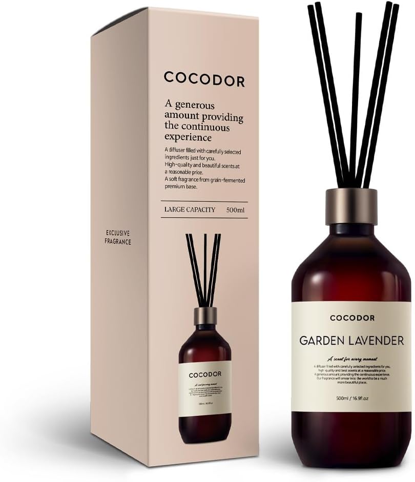 COCODOR ココドール プレミアムリードディフューザー 500ml ガーデンラベンダー (Garden Lavender) 大容量 ルームフレグランス 芳香剤 部屋用 ギフトプレゼント人気