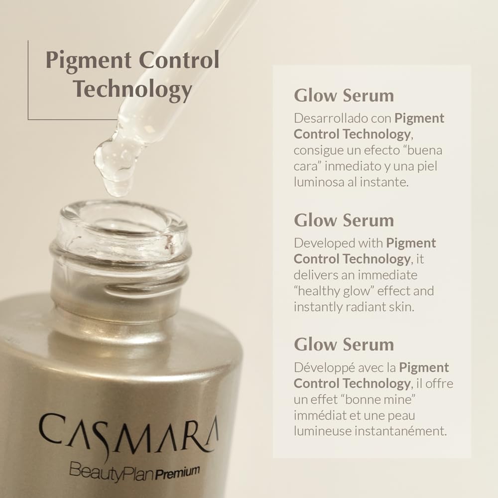 Casmara | Lightening Glow Serum | Siero illuminante | Previene le macchie e unifica il tono | Effetto "buon viso" istantaneamente | 50 ml
