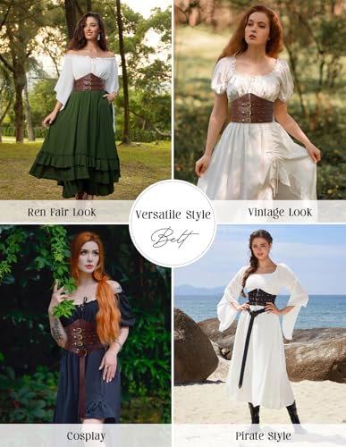 Scarlet Darkness Corset Belt for Women Men Waist Cincher Cosplay Costume Accessories Adjustable Buckle Strap4