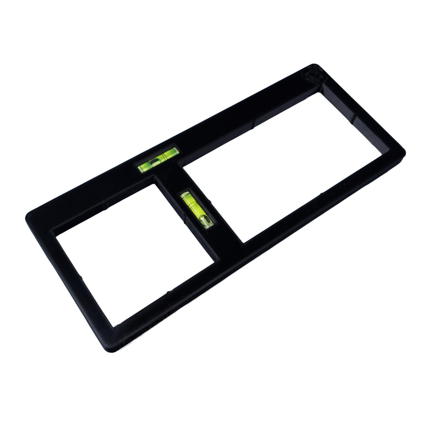Electrical Socket Back Box Template Level | 1 & 2 Gang | Marking | Electricians Tools (Black)