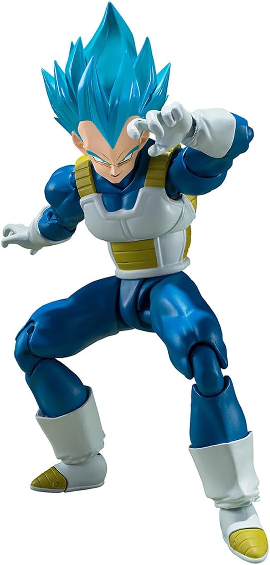 Tamashi Nations S.H. Figuarts Dragon Ball Super Super Saiyan God Super Saiyan Vegeta Penetrating Saiyan Pride - Approximately 5.3 inches (135 mm), PVC & ABS Pre-Painted Action Figure