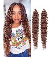 Cypsin Deep Wave Crochet Hair 30inch (33#, 30inch-2 Packs)
