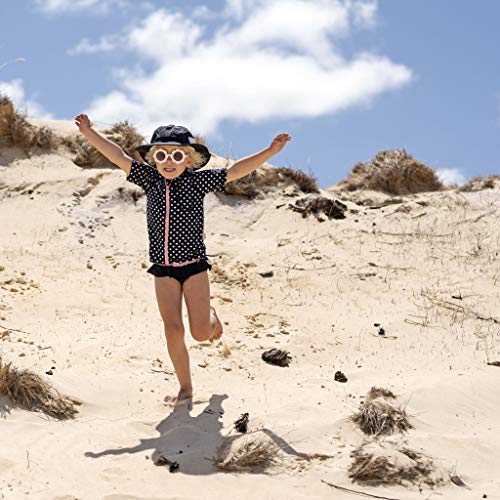 SwimZip-Girl-2-Piece-Short-Sleeve-Rash-Guard-Swimsuit-UPF-50-Multiple-Colors