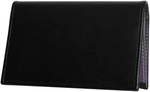 Amazon | [エッティンガー] 名刺入れ(カードケース) ブラック/パープル