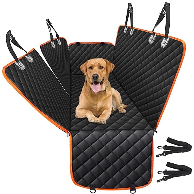 PetLux 100% Waterproof Car Seat Cover Dog Hammock, Heavy Duty Scratch Proof Pet Back Seat Covers, Zippered Side Flaps for All Cars, Trucks and SUVs (B09ZVL2Y42) Amazon Price History, Amazon Price Tracker