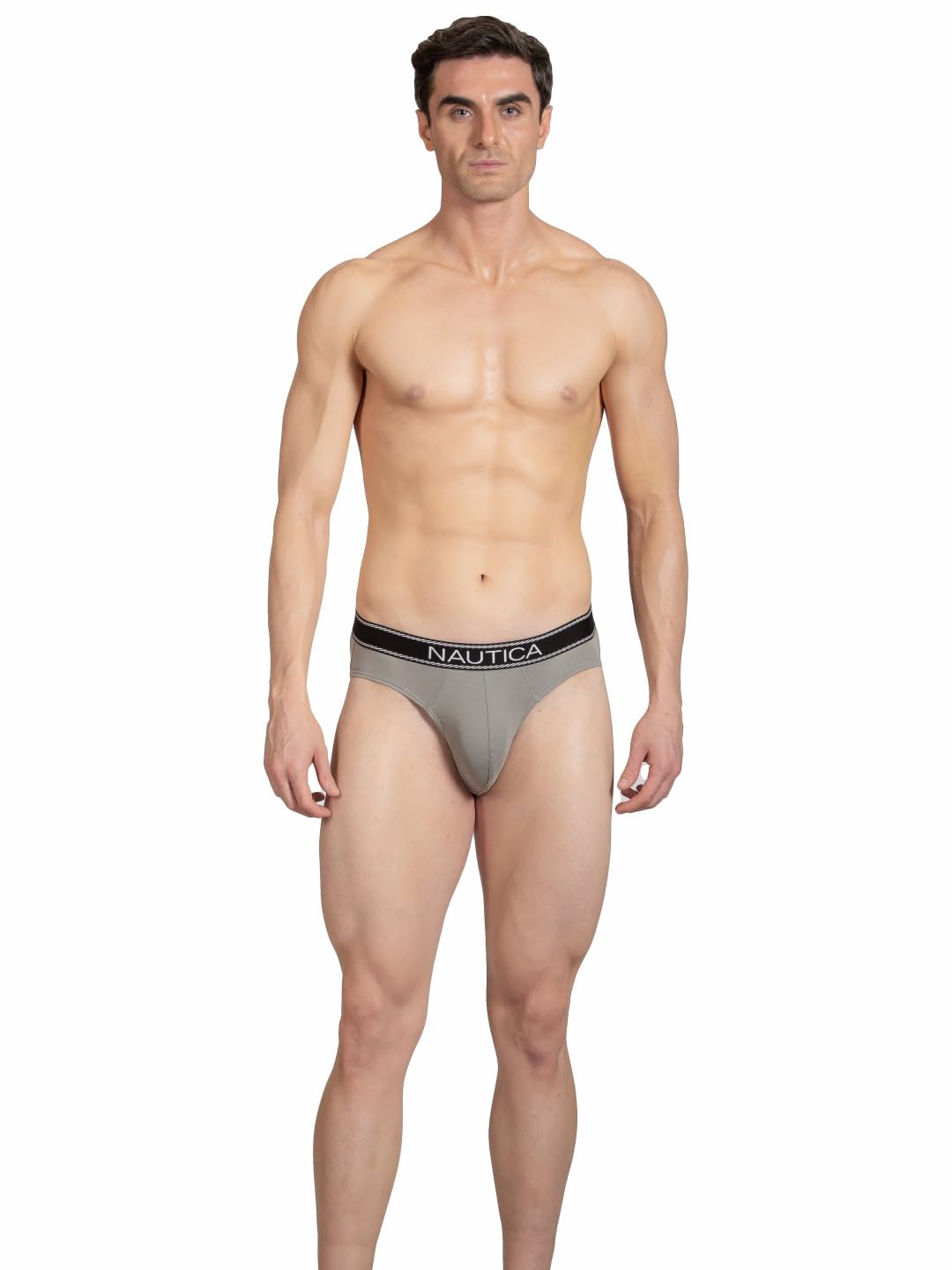 nautica Men's Cotton Blend Classic Solid Briefs-picture-24