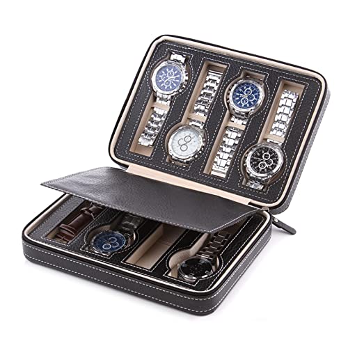 Support d'organisateur de montre 8 grilles : coffret de rangement et boîte d'affichage