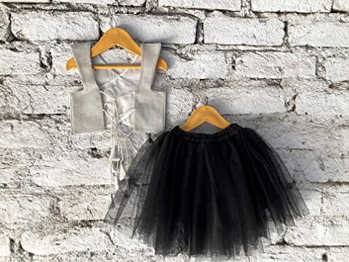 Image of ANNECA baby girl's designer rayon cotton modern crop top and naylon soft net knee lenth skirt clothing set