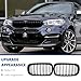DEKEWEI F15 Grill, Front Kidney Grille for 2014-2018 X5 Series F15 2015-2019 X6 Series F16 X5M F85 X6M F86 (Double Slats Gloss Black Grills, 2pcs)
